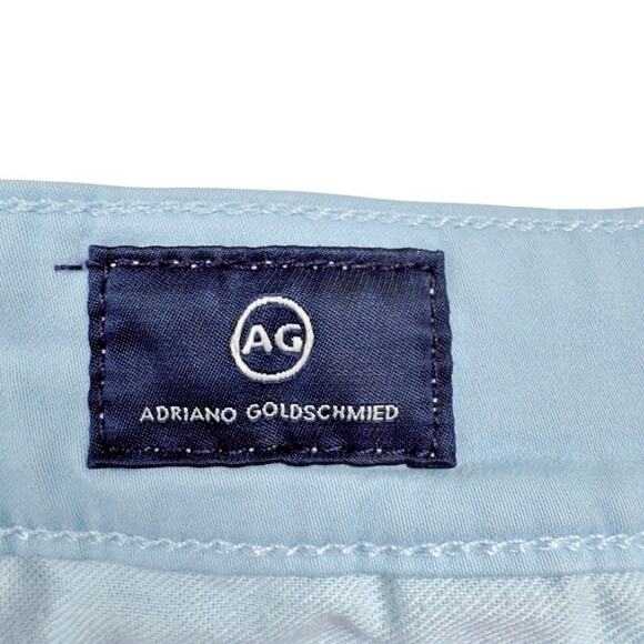Adriano Goldschmied Men's 38R The Wanderer Short Light Blue Slim Trouser Preppy - Picture 8 of 10
